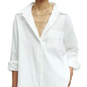 Reformation boyfriend white shirt